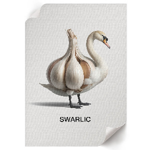 Art print Swan garlic