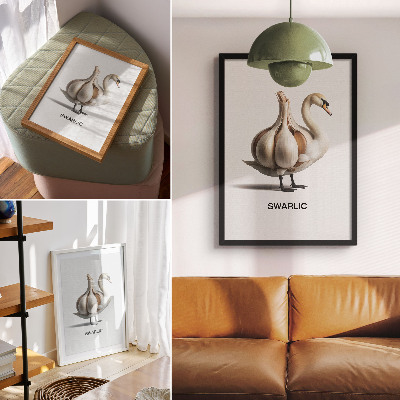 Art print Swan garlic