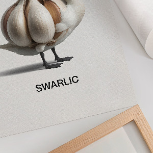 Art print Swan garlic