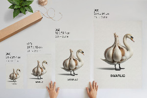 Art print Swan garlic