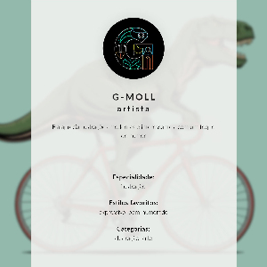 Poster Dinosaur on a bike