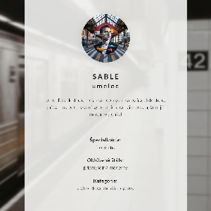 Wall print Blue tram