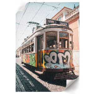 Art print Graffiti Tram