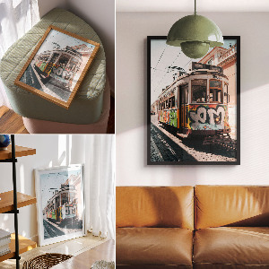 Art print Graffiti Tram