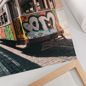 Art print Graffiti Tram