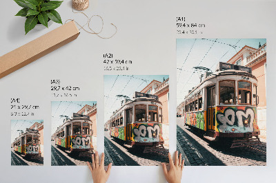 Art print Graffiti Tram