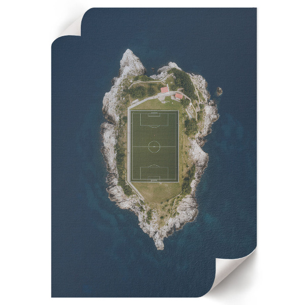 Wall print titled "Playground on the Island"