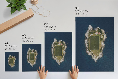 Wall print Playground on the island