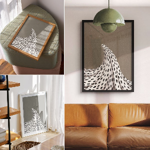 Wall art A wave of dots