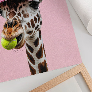Art print Sporty giraffe