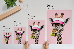 Art print Sporty giraffe