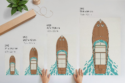 Poster Stylish yacht