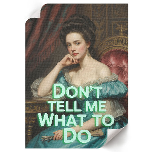 Ironic portrait wall art