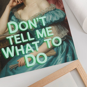 Ironic portrait wall art