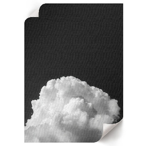 Wall print Clouds in black