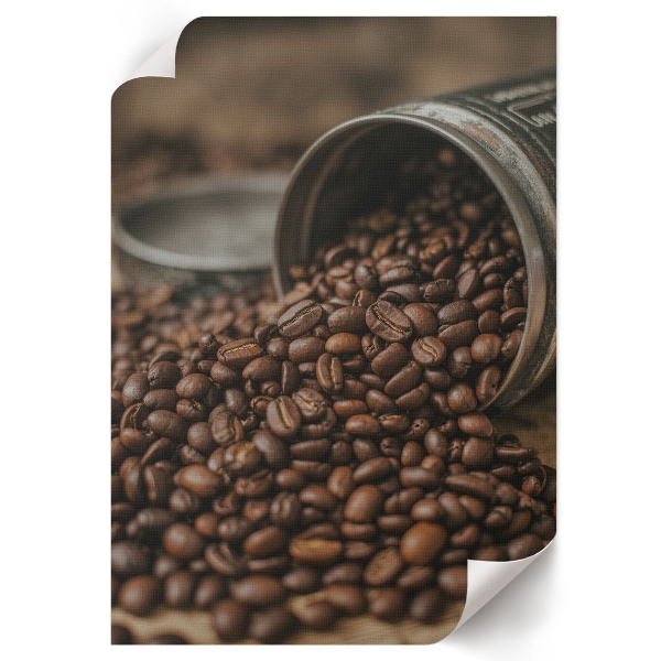 Wall art featuring an Arabic coffee motif