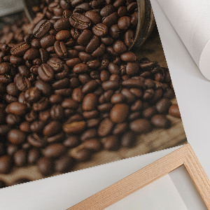 Wall art featuring an Arabic coffee motif