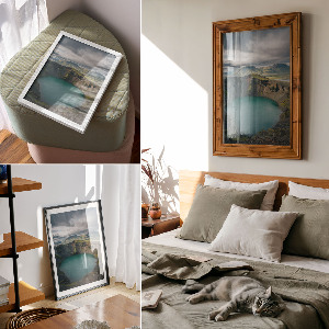 Wall art Turquoise lake