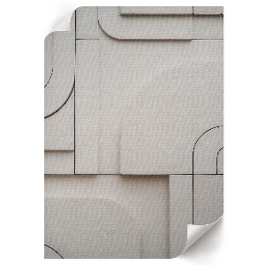 Wall print with a minimalist geometric design