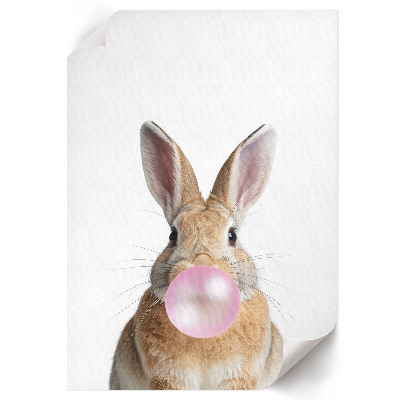Art print Bunny with gum