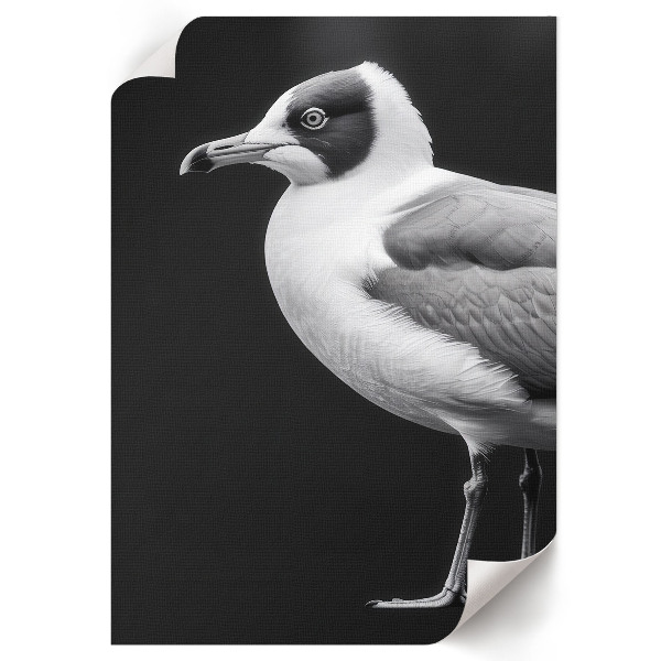 Decorative poster with a bird portrait