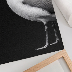 Decorative poster with a bird portrait
