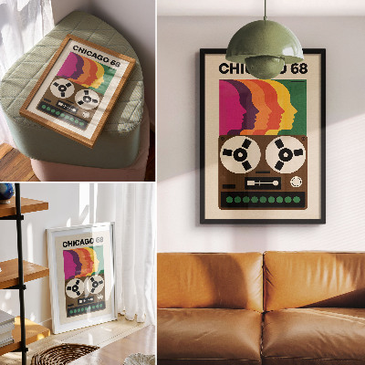 Wall art Retro aesthetics