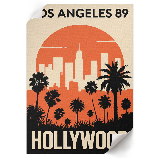 Wall print featuring a Hollywood view