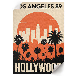 Wall print featuring a Hollywood view