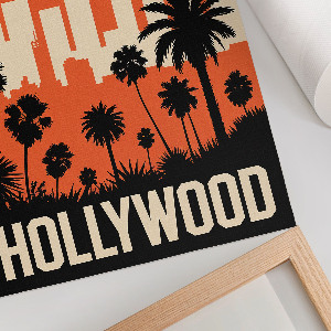 Wall print featuring a Hollywood view