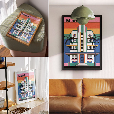 Art print Art Deco Miami