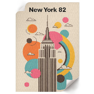 Decorative poster featuring New York