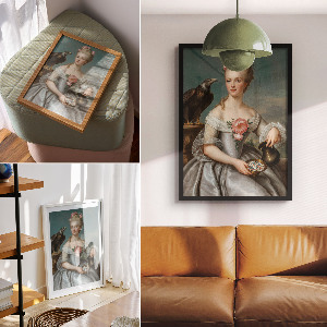 Wall art in a classic, elegant style