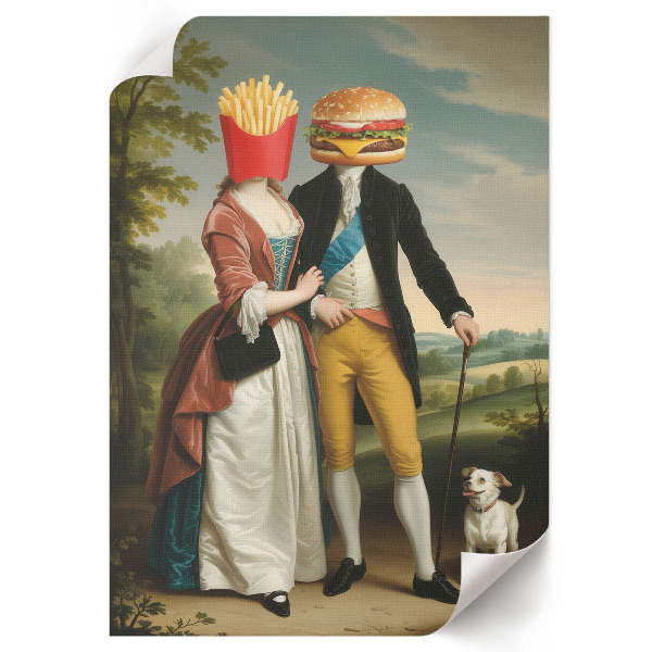 Wall print The art of eating