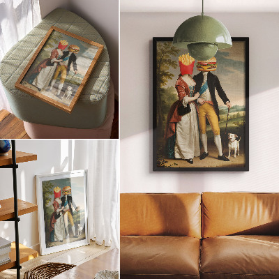 Wall print The art of eating