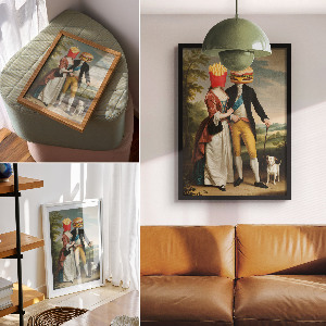 Wall print The art of eating