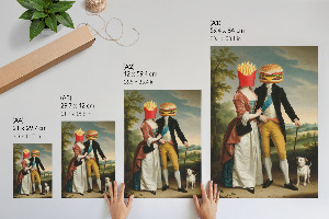 Wall print The art of eating