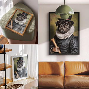 Art print The aristocrat's dog