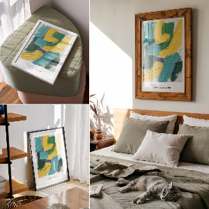 Colorful abstract poster