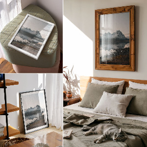 Art print Frosty mountains