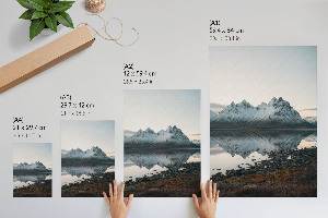 Art print Frosty mountains