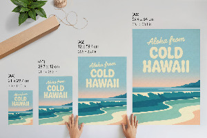Poster with the Cold Hawaii motif