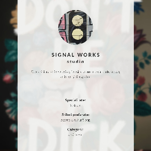 Wall print Don't be a d*ck