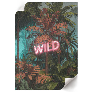 Decorative poster with an exotic inscription