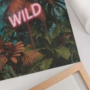 Decorative poster with an exotic inscription