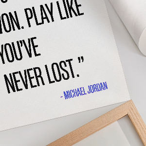 Motivational quote poster