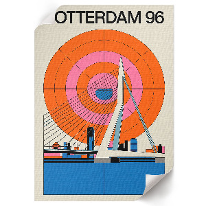 Rotterdam bridge wall art