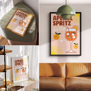 Decorative poster Aperol Spritz