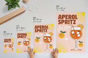 Decorative poster Aperol Spritz