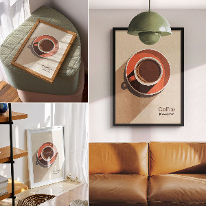 Poster A cup of coffee